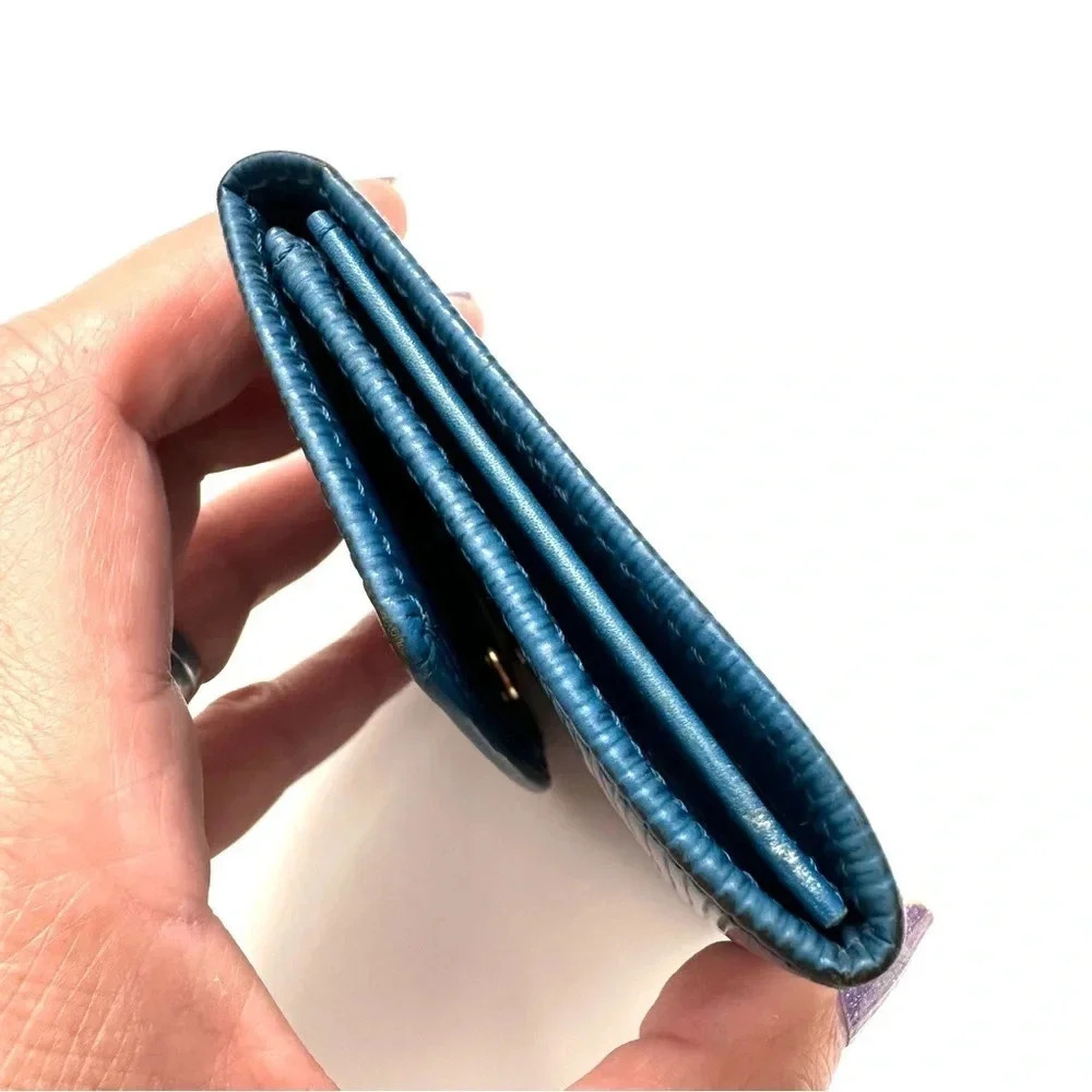 LV blue Epi Porte Minnaie Coin Wallet - Picture 7 of 11